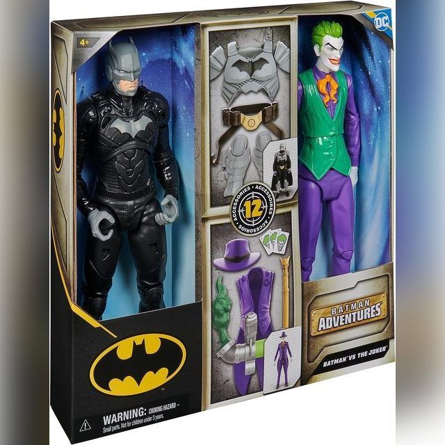 Figurėlės DC Comics Batman Adventures Batman vs The Joker 30 cm