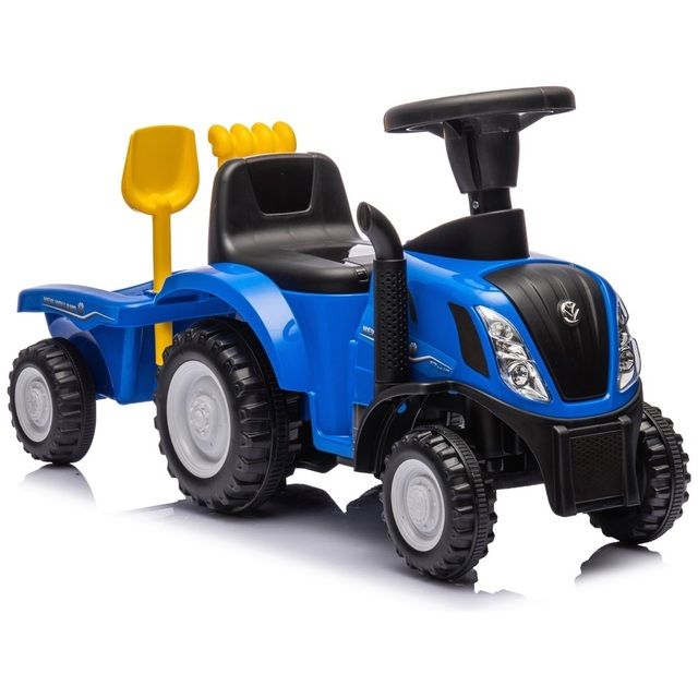 Traktorius su priekaba New Holland T7, mėlynas