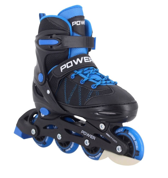 Riedučiai Adjustable Inline Skate Power Blue Black 38-41