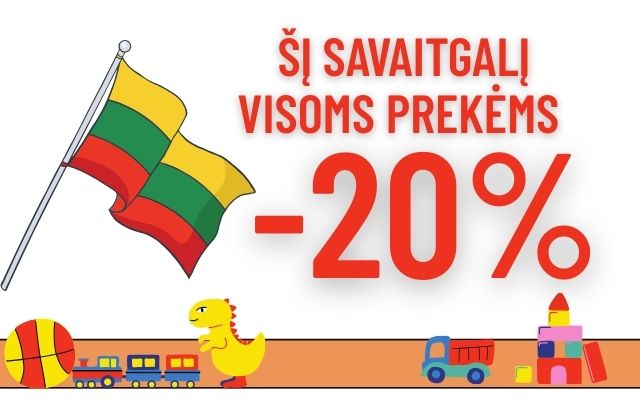 Mindaugo karūnavimo dienos proga! Visoms PREKĖMS -20% nuo 2025-07-04 iki 2025-07-06 (imtinai)