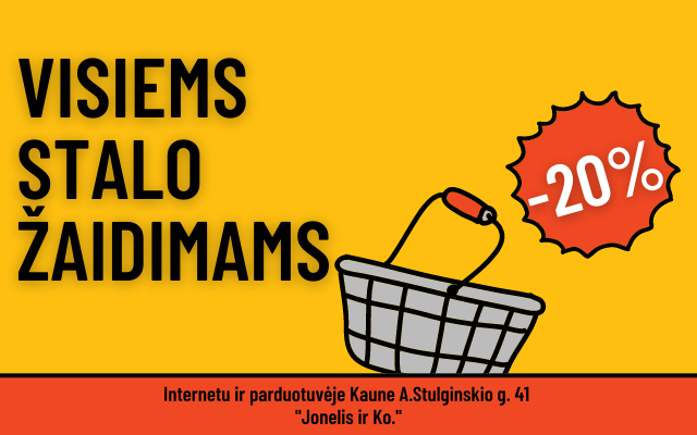 Visiems stalo žaidimams -20 %