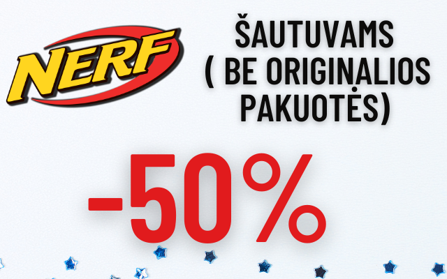 Nerf šautuvams (be originalios pakuotės) -50%