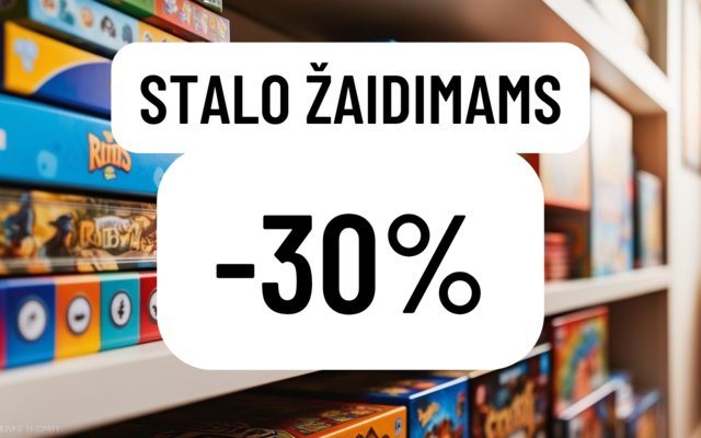 Stalo žaislams -30% (2025-02-22 iki 2025-02-26 imtinai)