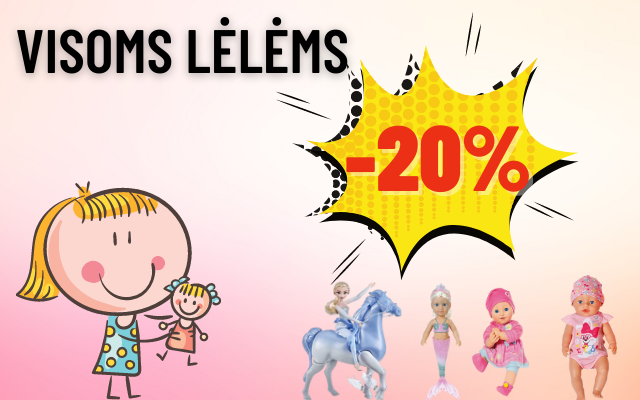 Visoms lėlėms -20% iki 2021-11-17 (imtinai)