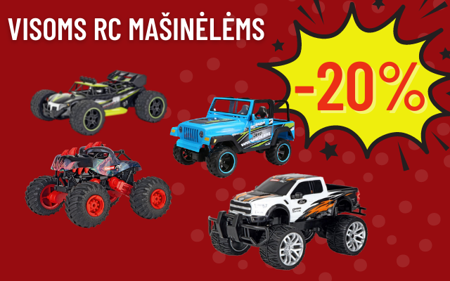 Visoms RC mašinoms -20%