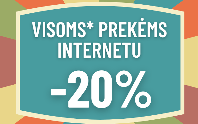 Visoms* PREKĖMS -20% nuo 2025-05-16 iki 2025-05-18 (imtinai)