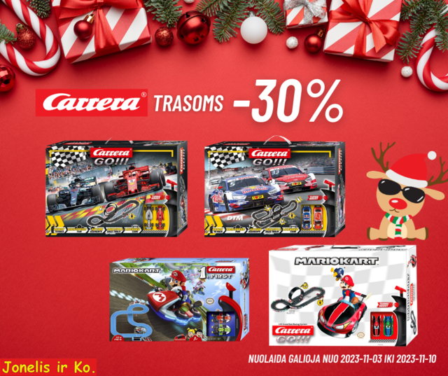 Kalėdinė kaina ! Carrera trasoms -30%