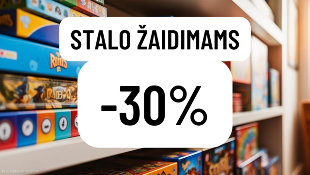 Stalo žaislams -30% (2025-02-22 iki 2025-02-26 imtinai)