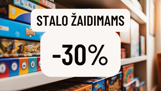 Stalo žaislams -30% (2025-03-20 iki 2025-03-26 imtinai)