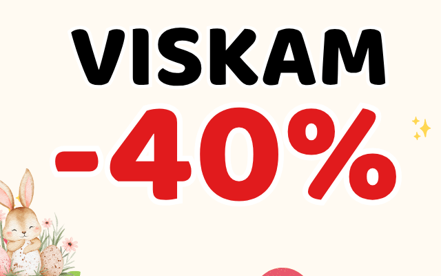 VISOMS PREKĖMS -40%