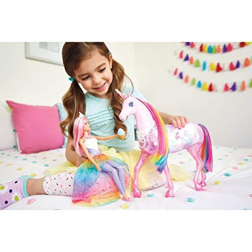 Barbie dreamtopia magic sale touch unicorn and doll