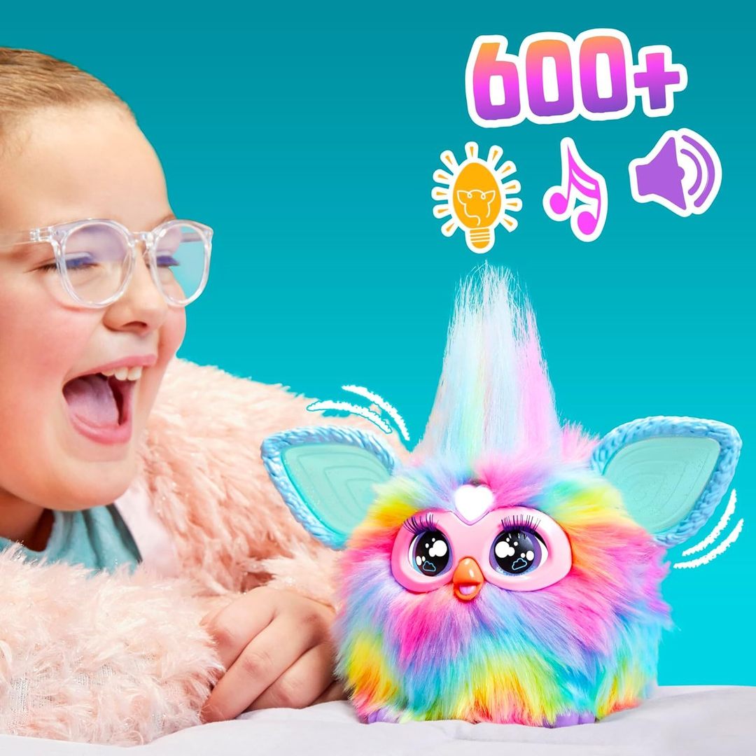 Furby Interactive Tie Dye Plush Toy (Vokiška versija