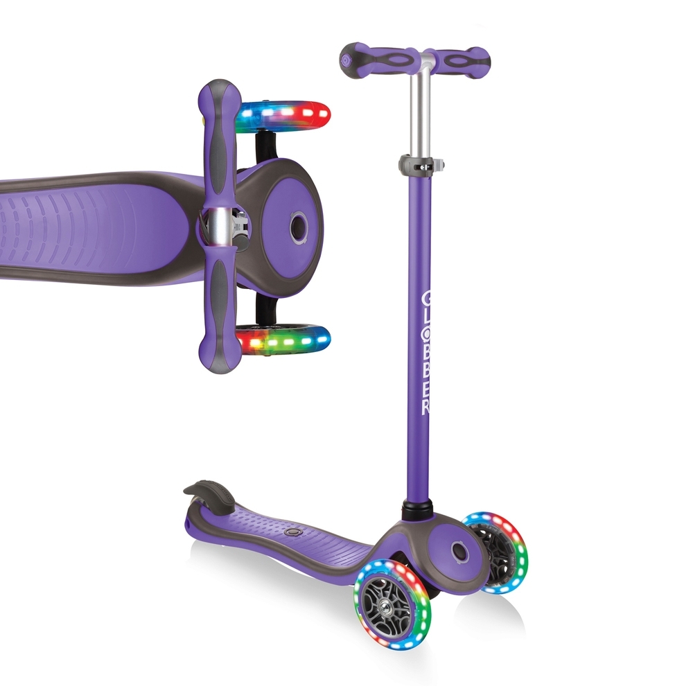GLOBBER scooter PRIMO PLUS LIGHTS Purple | Toys for children | Toy store -  Jonelis and Ko.