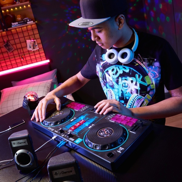 iDance Audio XD301 7-in-1 DJ mikšeris su „Bluetooth“ ir