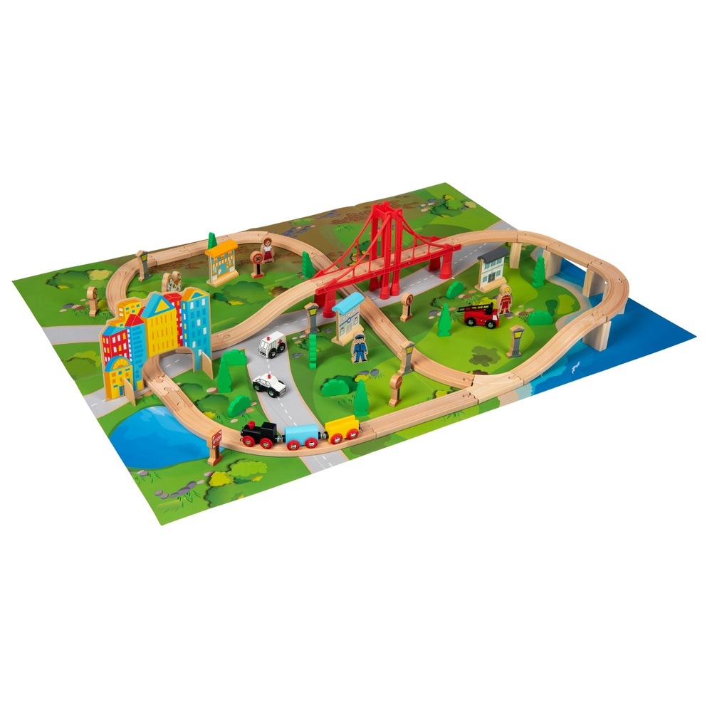 Squirrel play 100 piece train set hotsell