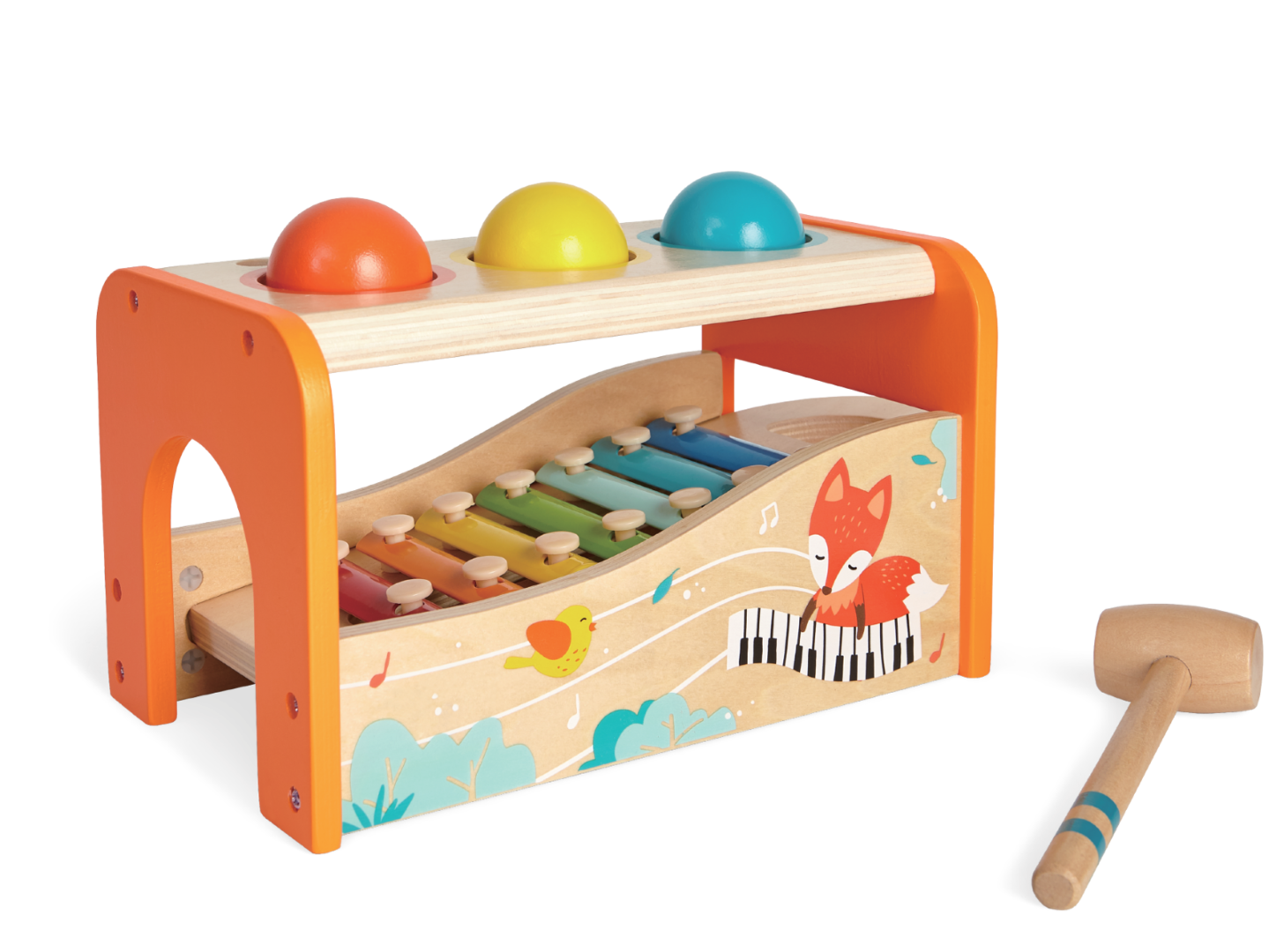 Wooden xylophone ball game Gerardo s Toys Toys for children
