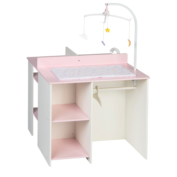 Wooden Nursery Dolls Changing Station with Storage Toys for children Toy store Jonelis and Ko