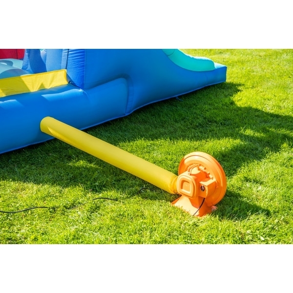 Little tikes bouncy castle slide into ball pit hotsell