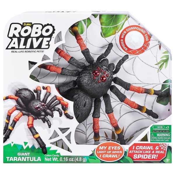 洋楽 Tarantula Robo Alive 38 cm Giant Tarantula Spider Robotic Toy by ZURU | Toys
