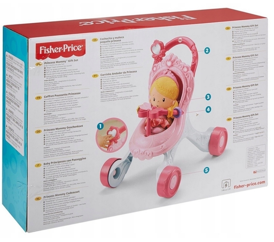 Fisher price princess shop stroller gift set