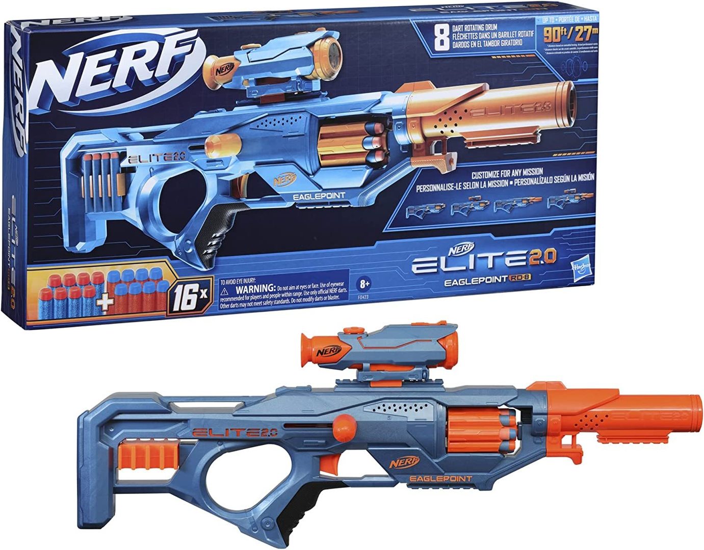 Nerf elite 2.0 eagle point rd-8 | Toys 