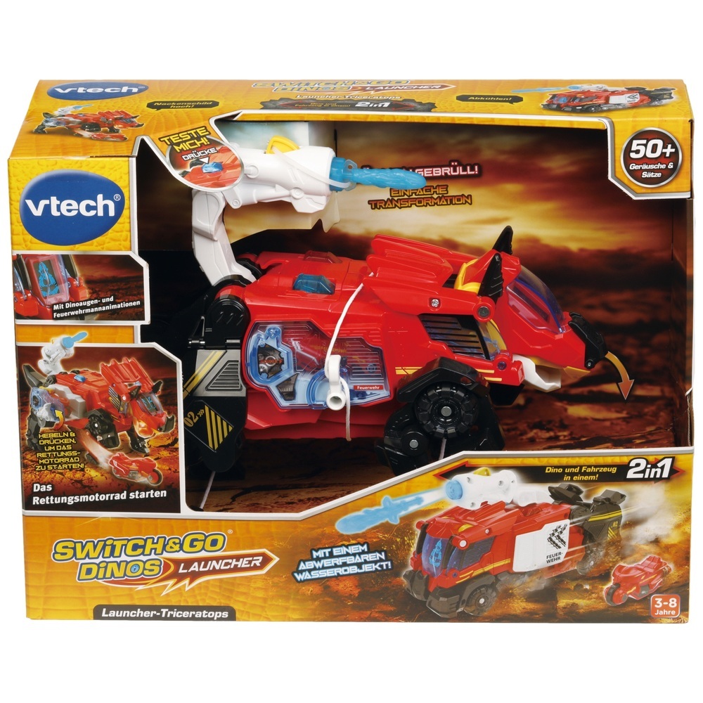 VTech Switch and Go Triceratops Fire Truck Toys for children Toy store Jonelis and Ko
