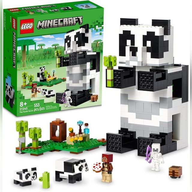 21245 LEGO® Minecraft Pandų prieglobstis