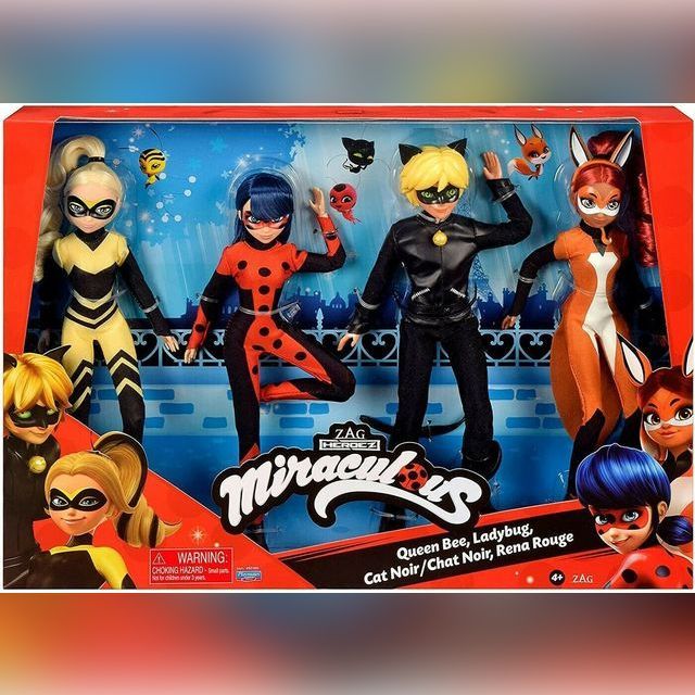 Miraculous Queen Bee, Ladybug, Cat Noir & Rena Rouge