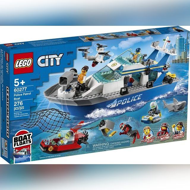60277 LEGO® City Police Policijos gelbėtojų laivas