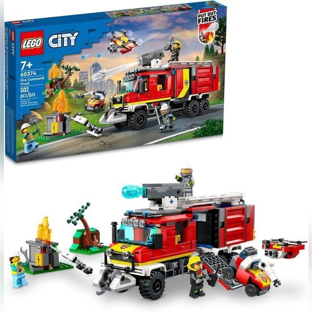 60374 LEGO® City Ugniagesių vadavietės sunkvežimis