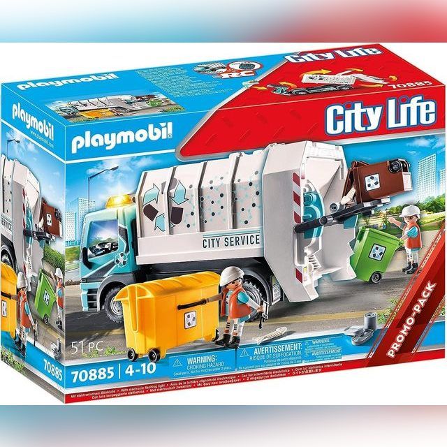 70885 Playmobil, šiukšliavėžis