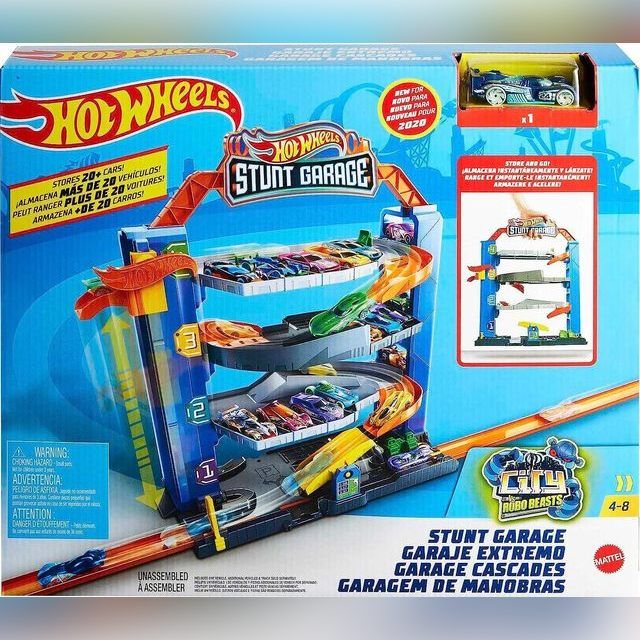 Automobilių stovėjimo aikštelė Hot Wheels City Stunt Garage