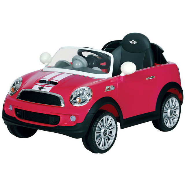 Avigo 6V Mini Cooper Coupe - Fuchsia and White