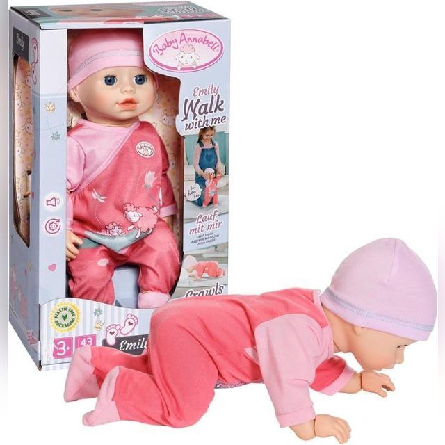 Baby Annabell 43cm Emily Walk With Me Doll