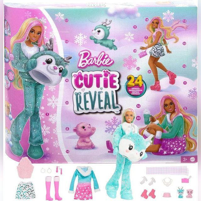 Barbės „Cutie Reveal“ advento kalendorius HJX76
