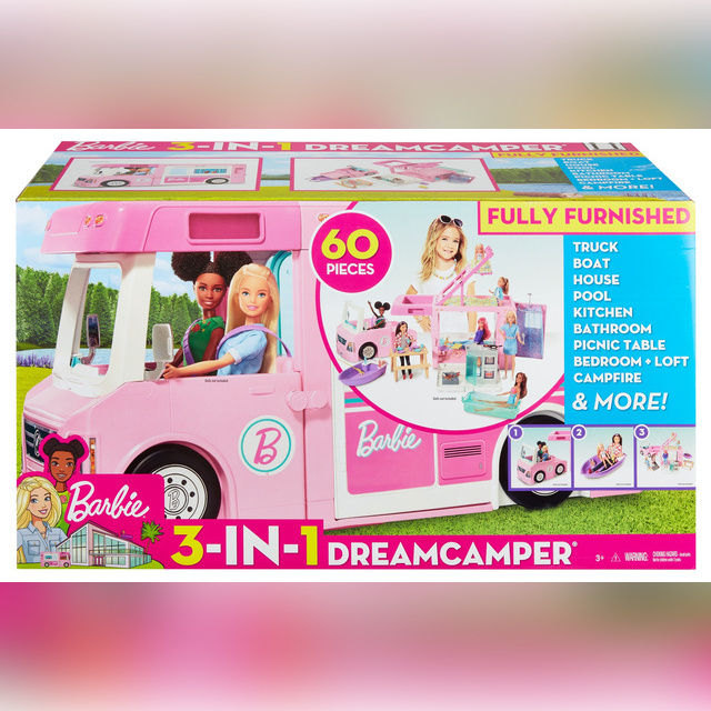 Barbie kemperis Barbie DreamCamper 3 in 1 (trūksta priedų)