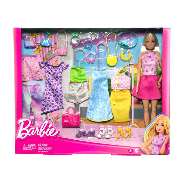 Barbie lėlė su aprangos priedais Fashions Blonde