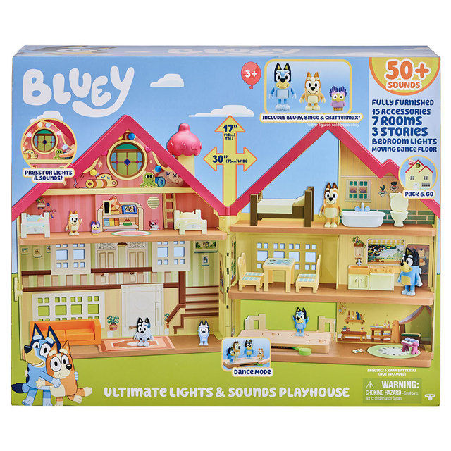 Bluey Playset Ultimate Lights & Sounds Play House