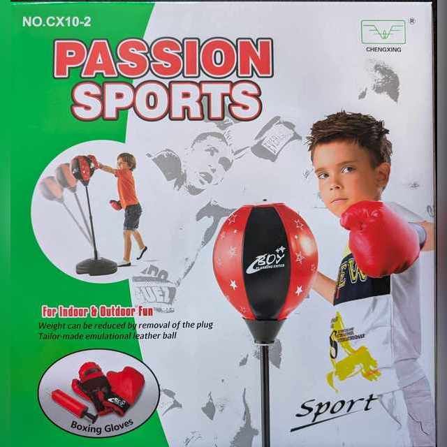 Bokso kriaušė su pirštinėm Passion Sports KX9025