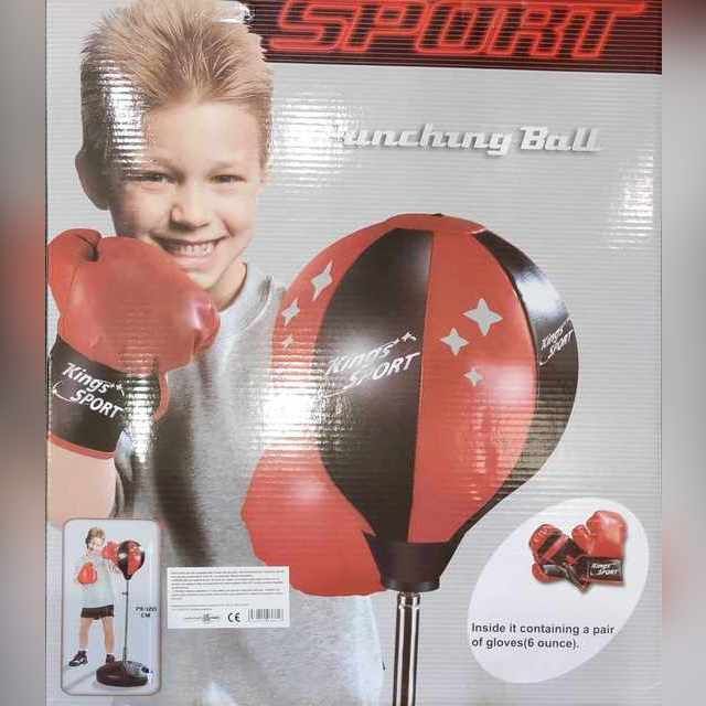 Bokso kriaušė su pirštinėmis King Sport Punching Ball