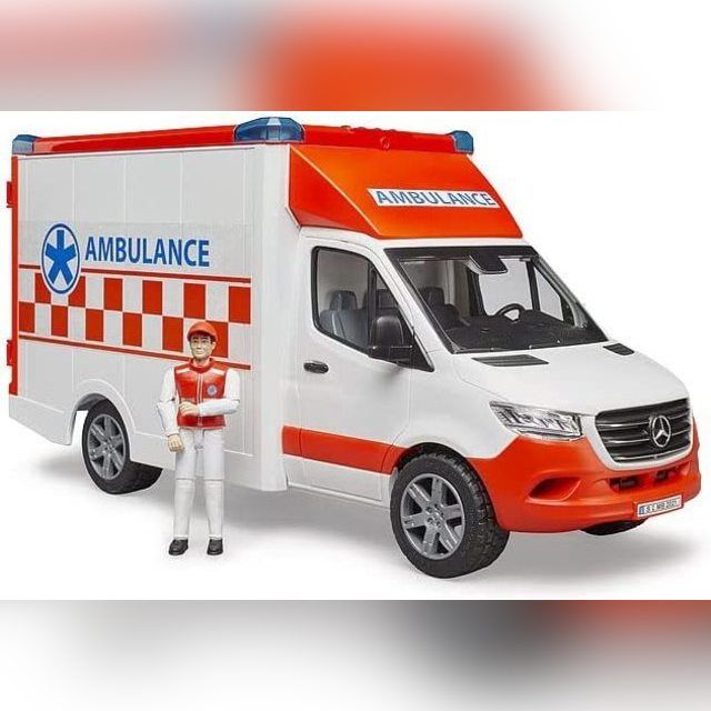 Bruder greitosios pagalbos automobilis su figūrėle 02676
