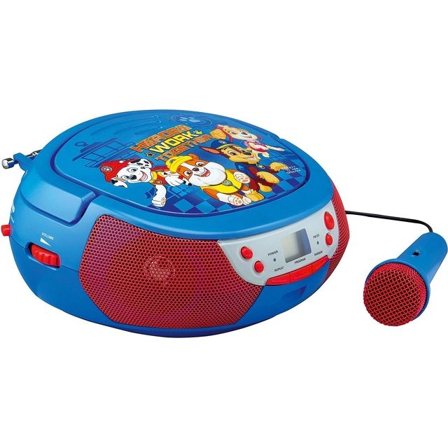 CD player Paw Patrol with microphone