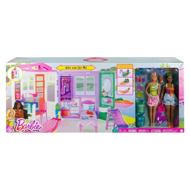 Didelis rinkinys su 2 lėlėm Barbie Holiday Fun Doll Playset