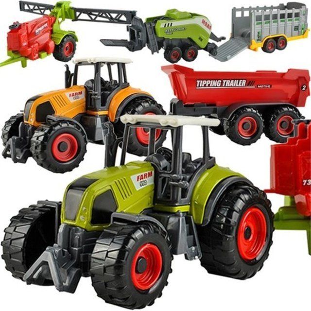 Didelis Žemės Ūkio Transporto Priemonių Rinkinys Farm Set