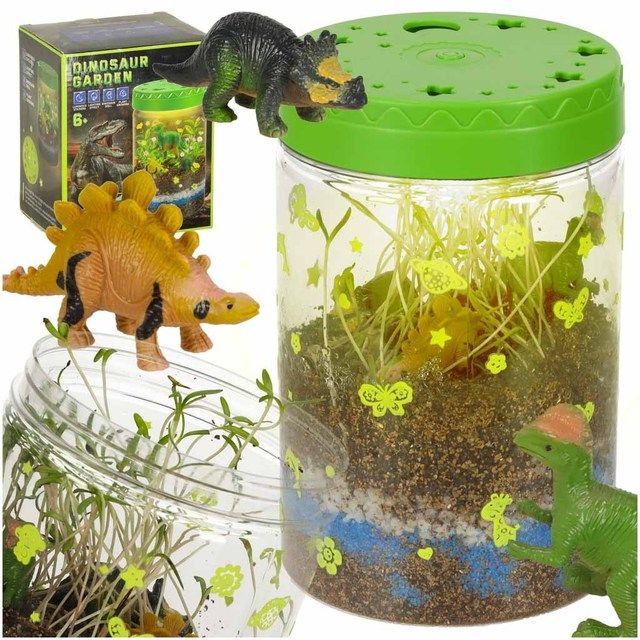Dinozaurų terariumo projektorius su LED naktine šviesa KX3644