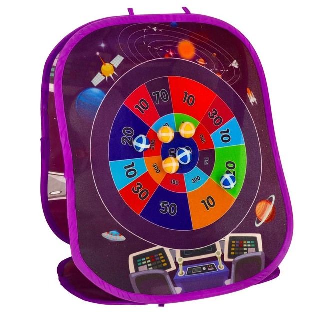 Double-sided game with balls and bags KX4889