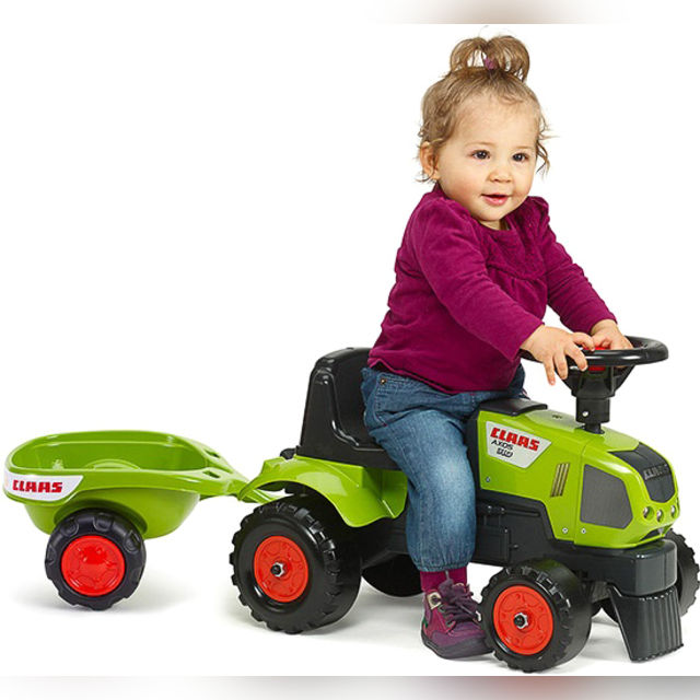 Falk Baby Claas Axos 310 traktorius su priekaba