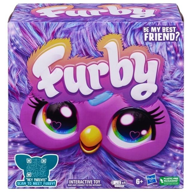 Furby Interactive Plush Purple Hasbro (Vokiška versija)
