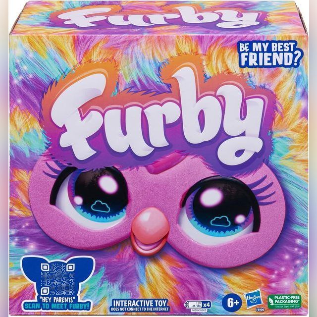 Furby Interactive Tie Dye Plush Toy (Vokiška versija)