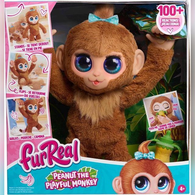 FURREAL Interactive toy PEANUT THE PLAYFUL MONKEY
